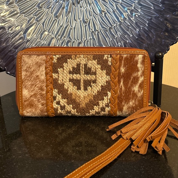 Myra Bag Handbags - Myra Bag Brown Cowhide Wallet